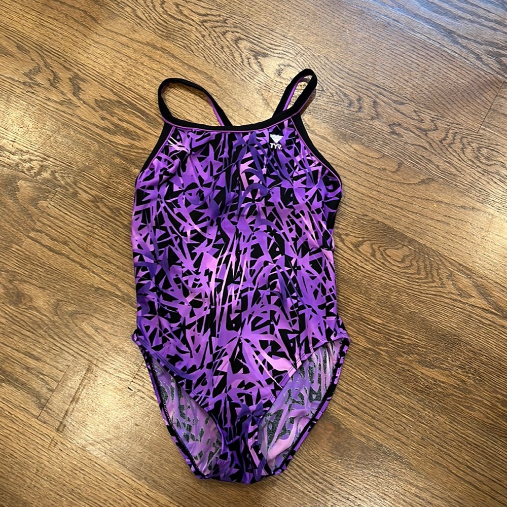 TYR purple one piece swimsuit